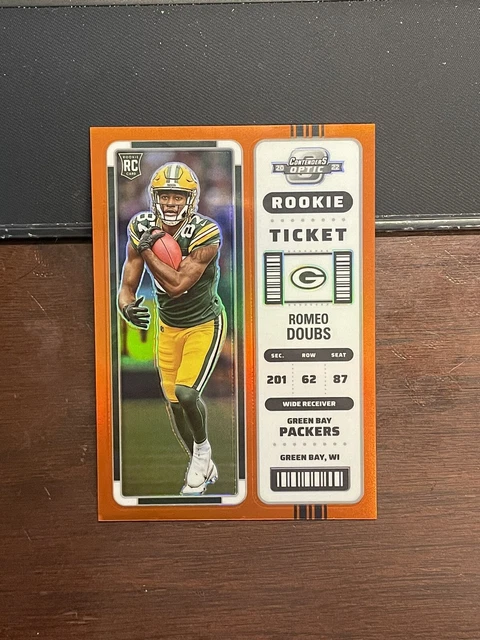 Romeo Doubs 2022 Panini Contenders Optic Rookie Ticket Orange /50 - GB Packers
