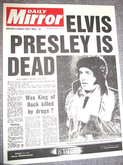 Elvis Presley Dead Zeitung Tagesspiegel Rock'n'Roll Popstar Sänger Film 2022