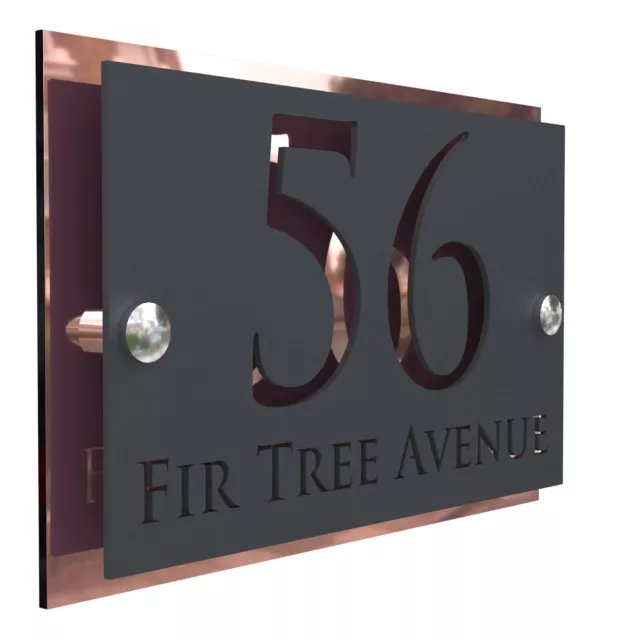 Door Sign House Numbers Laser Cut Custom House Numbers Address Plaques 3d