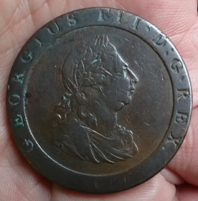 1797 Great Britain, "Cartwheel" Penny, George Iii
