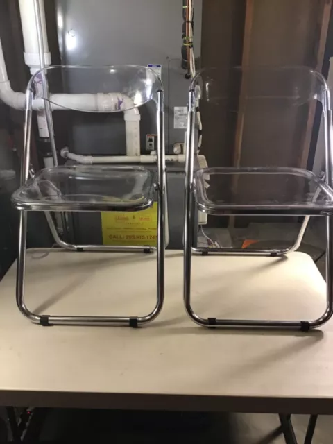 Vintage lucite clearance folding chairs