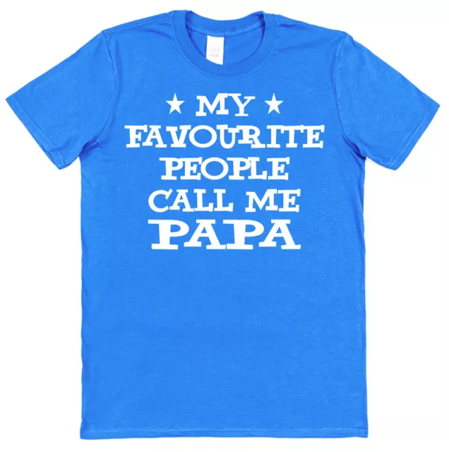 MY FAVOURITE PEOPLE CALL ME PAPA T-SHIRT Present Father's Day Grandpa Dad Daddy