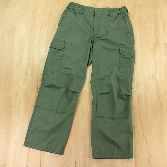 ELBECO womens ADU ripstop cargo pants sz 12 elastic waist 30-34 EMS tactical
