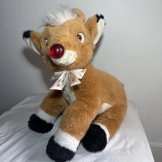 VINTAGE RUDOLPH THE Red Nosed Reindeer Soft Plush Toy 16” £19.99