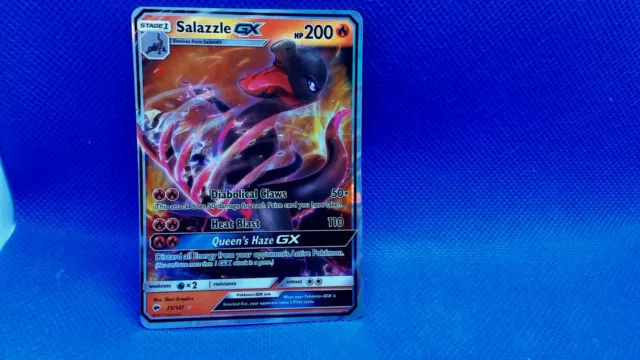 Pokemon - Salazzle GX - 25/147 - SM Brennende Schatten - Halbe Kunst neu