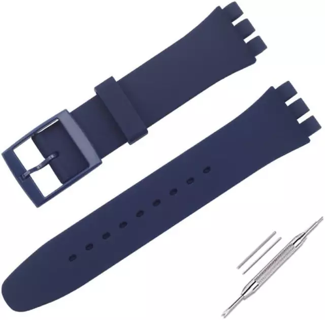 - Cinturino per Orologio Da Polso, in Silicone, Impermeabile, per Swatch 11
