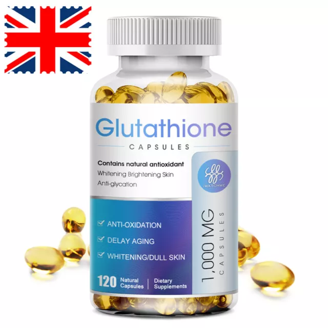 GLUTATHIONE Collagen Antioxidant Anti-aging Skin Whitening Vitamin C Capsules