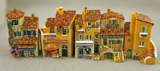 NIB 2 1/4 " high J Carlton by Gault French Miniature Provence Building Set