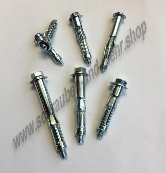 Tasselli cavità metallo 4x20 - 8x80 zincati