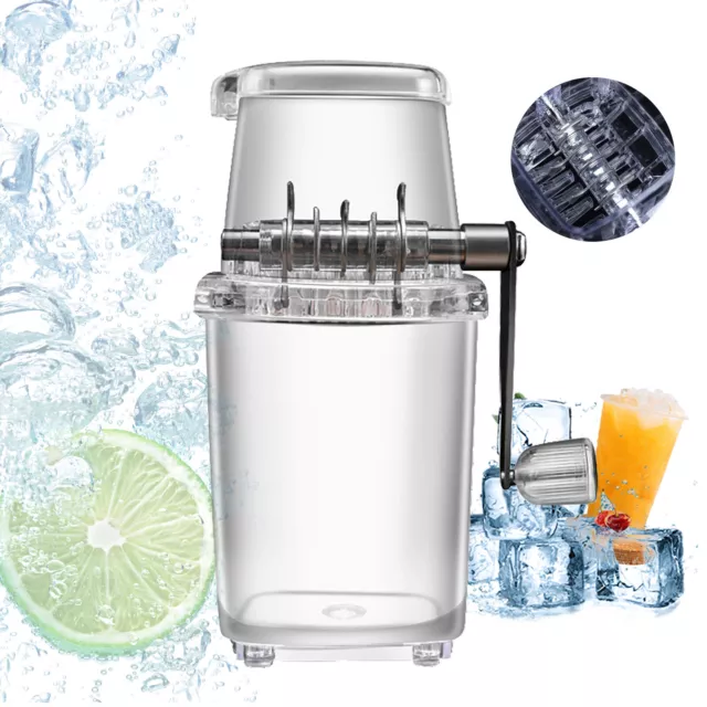 New Manual Ice Crusher Shaver Portable shaved ice machine Hand Snow Cone Maker