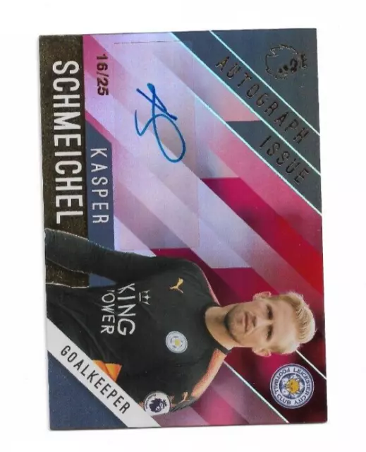 2017-18 Topps Premier League Gold Autograph Auto Red /25 Kasper Schmeichel