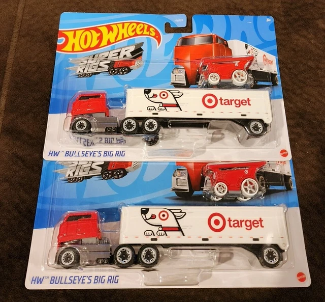 HOT WHEELS SUPER Rigs Hw Bullseyes Big Rig Target Truck Lot Of 2 39.99
