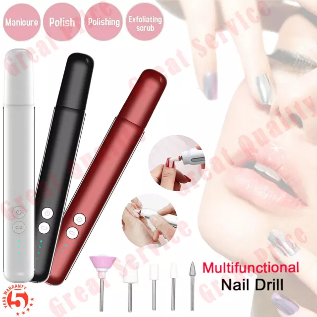 3Speed15000RPM Low Noise Quick Nail Drill Manicure Machine USB Charing Battery