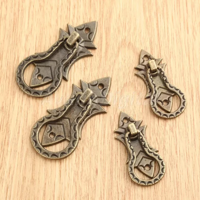 Antique Bronze Furniture Cabinet Drawer Door Pull Handles Cupboard Knobs 2/10Pcs