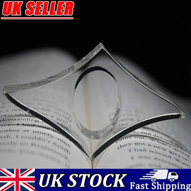 Acrylic Book Paper Clips Page Holder Stationery School Office Bookmarks (S)