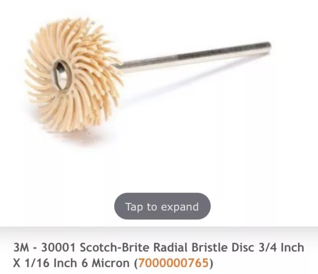 Qty:48 30001 3M Scotch-Brite® Clean N Strip™ Bristle Disc 3/4x1/16 6 Micron Grit