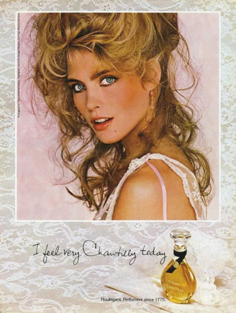 ORIGINAL MAGAZINE PRINT Ad 1981 Supermodel Kim Alexis (21) for Chantilly  Perfume $10.50 - PicClick