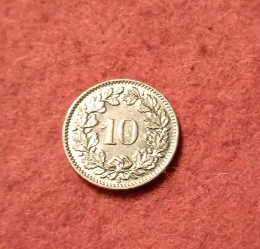 10 centesimi Svizzera 1939 B