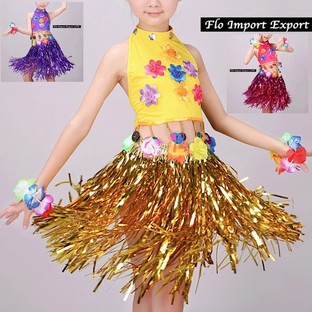 Costume Carnevale Bambina Principessa Vaiana (Moana) - Vestito Cosplay Simil Moana - VAIDR05