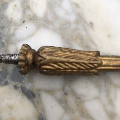 Vintage French Antique Brass Drapery Curtain Holdback Towel Hook Victorian Gold 2