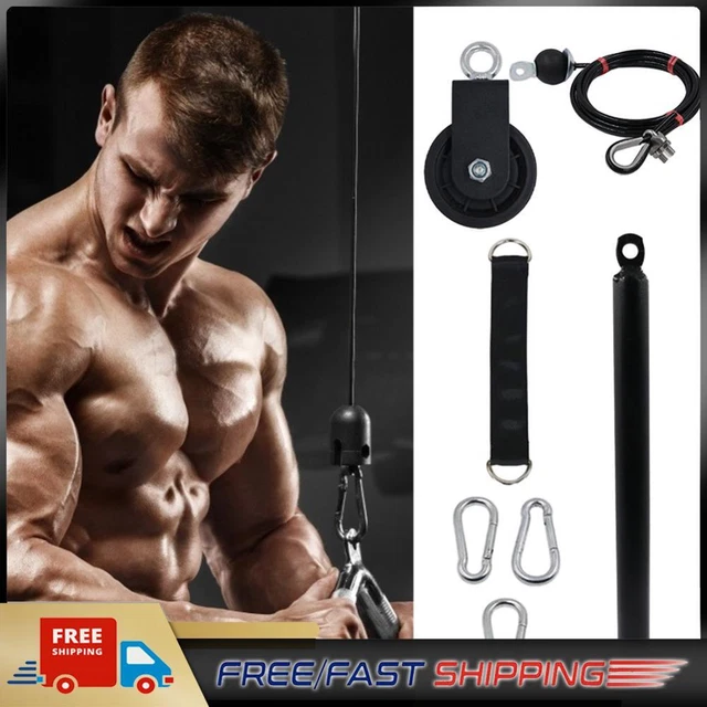 Cyrank Cavo per Puleggia Fitness, Cavo Sostitutivo per Allenamento Regolabile con Fune Metallica in Acciaio Resistente per Accessori per Macchine per Pulegge per Cavi per Palestra Domestica(4 Meter