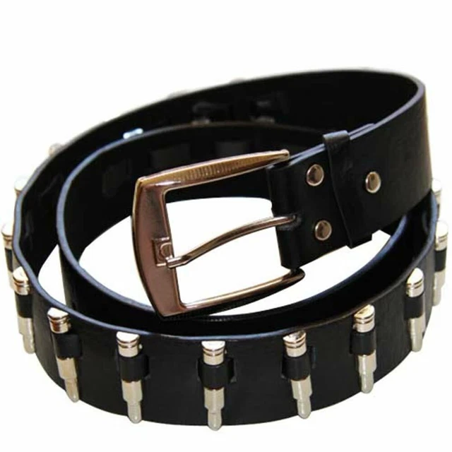 Ceinture Noire Punk Gothique Avec Anneaux Et Chaînes - Taille Réglable, Neuf Avec étiquettes