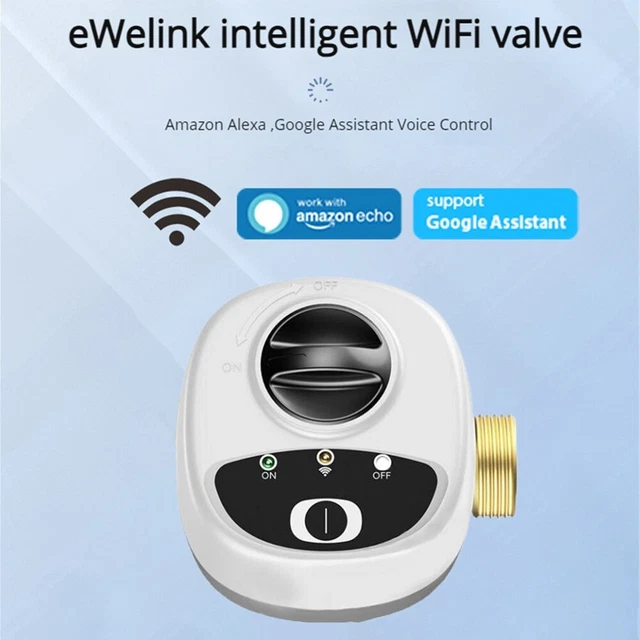Vanne D'arrêt D'eau Intelligente WiFi Pour Contrôle Sans Fil DN15/DN20/DN25, Système D'irrigation à Télécommande Sans Fil Pour Arrosage Extérieur (DN20