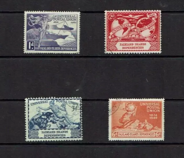 Falkland Islands Dependencies: 1949 75th Anniversary of the UPU,  Fine Used set