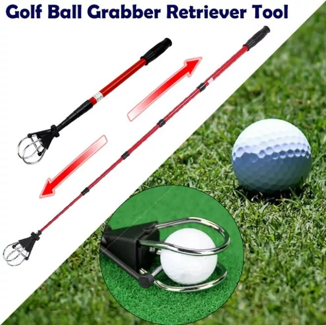 4M Golf Ball Water Retriever Telescopic golf ball Water Grabber Tool Claw Sucker