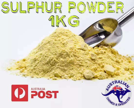 Sulfur Powder Pure Premium Organic 1Kg 99.99% High Quality Sulphur Free Shipping