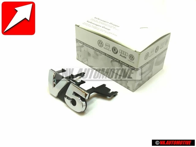 Genuine VW V5 Front Grill Badge Emblem Chrome - 1J6853679 FDY