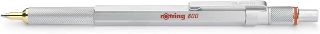 Rotring 800  Retractable Ballpoint Pen Silver  New In Box