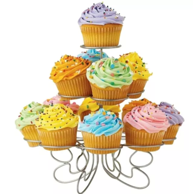 Cupcake Stand 3 Tier Wedding Birthday Party 13 Cake Muffin Holder Display Tower