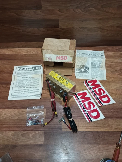 MSD 7B Ignition Box Autotronic Controls with Leads, Manual, in original Box