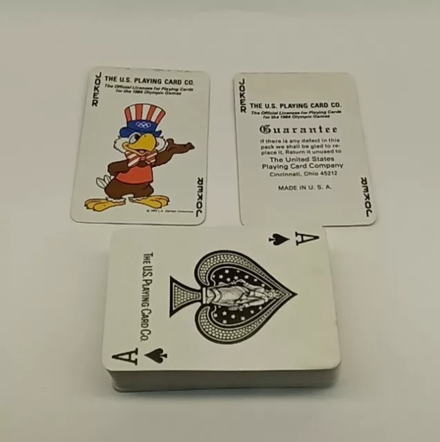 Vintage.1984 Los Angeles Olympics 54 Mini Playing Cards  Sam, the Olympic Eagle" 2