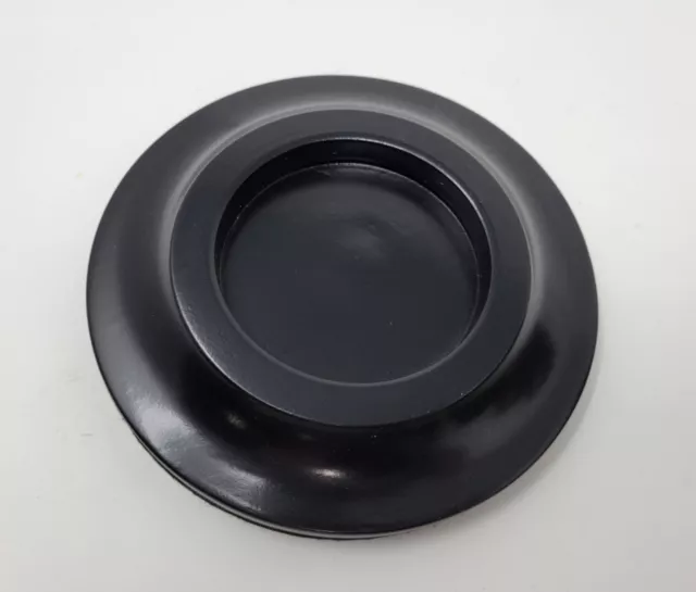 Wood Piano Caster Cups - Ebony Black - 5.5" Diameter | Set of 3