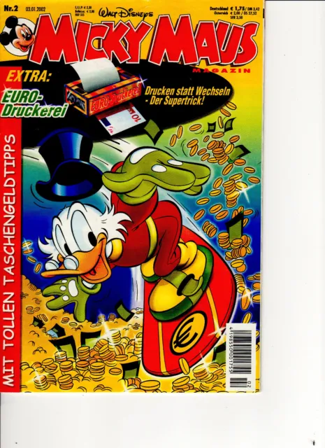 Walt Disneys Micky Maus Magazin Ausgabe Nr. 2 vom 03.01.2002