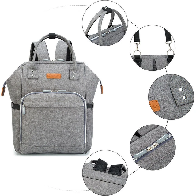 Living Traveling Share Baby Diaper Bag Multi-Function Travel Waterproof Backpack 6