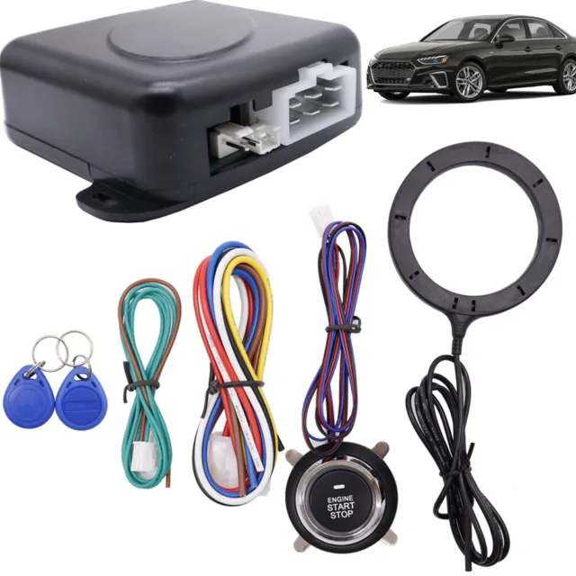 12V RFID Auto Zündschalter Schalter Motorstart-Taster Keyless Entry Starter Kit