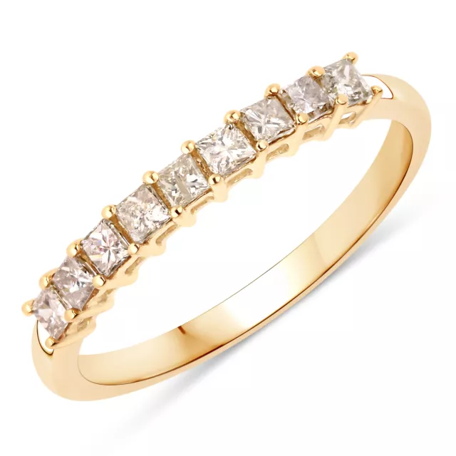 XEN Ring mit 9 Diamanten 0,53 ct. 375 Gelbgold