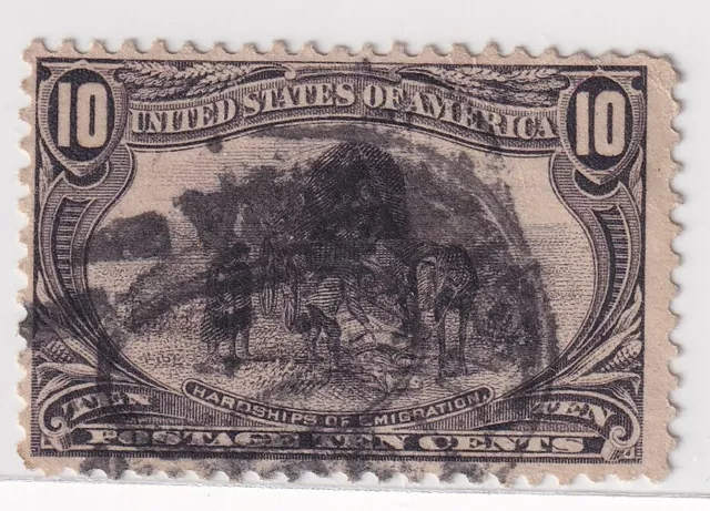 USA stamps - 1898 Trans-Mississippi Exposition Issue 10C_ Cancel Study: Oval