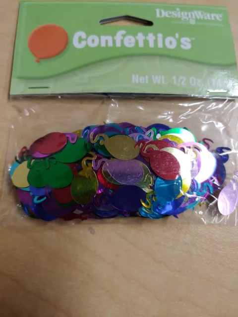 Design Ware Balloons Confettios Multi Color 12 -1/2 oz packages.