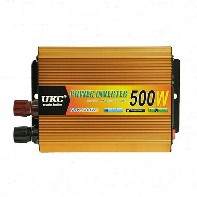Puro Sinusoidale Tensione Convertitore `500W` Dc 12V AC 230V Inverter` Auto