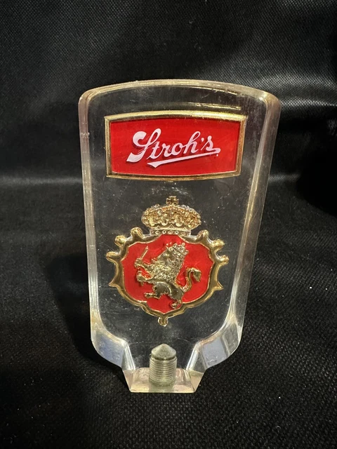 Vintage Strohs Beer Tap Handle 5" 1970s Many Beers Served!