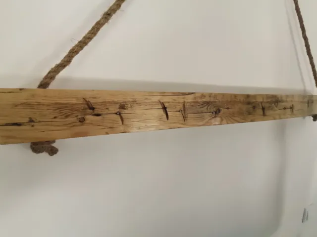 100cm x 8cm x 8cm | Unique Wall Shelf Reclaimed Wood Beam | Beam Rack | Kitchen