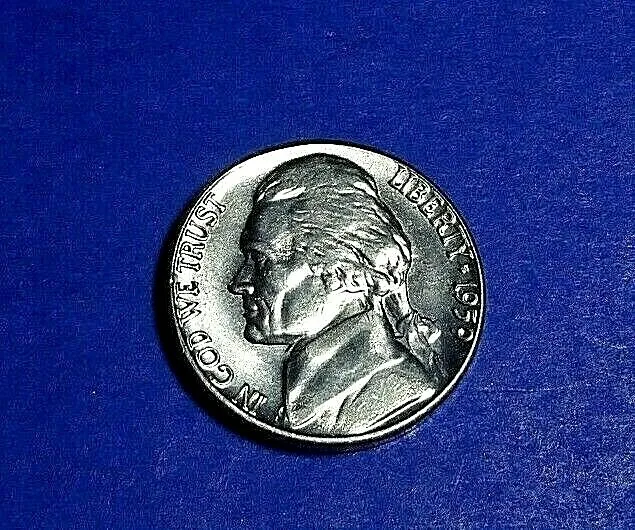 1959-P JEFFERSON 5c NICKEL BU UNCIRCULATED - STOCK PHOTO