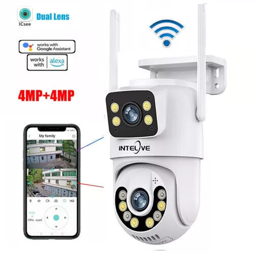 8MP 4K IP Camera Wireless WIFI CCTV HD PTZ Smart Home Security System IR Cam UK