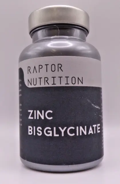 RAPTOR NUTRITION ZINC BISGLYCINATE 90 GELULES systeme immunitaire 08/2026