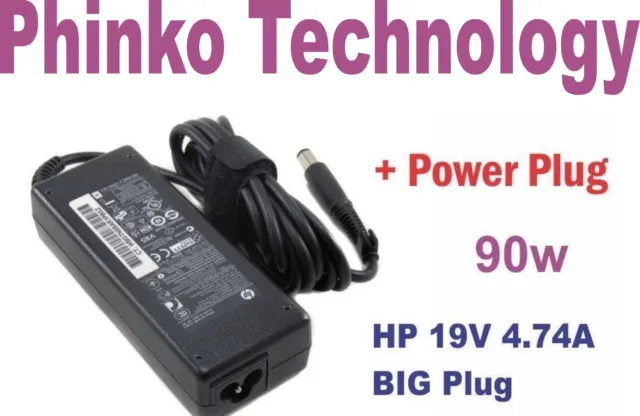 Original HP ENVY 90W Power Battery Charger AC Adapter 19V-4.74A DC:7.4mm*5.0mm