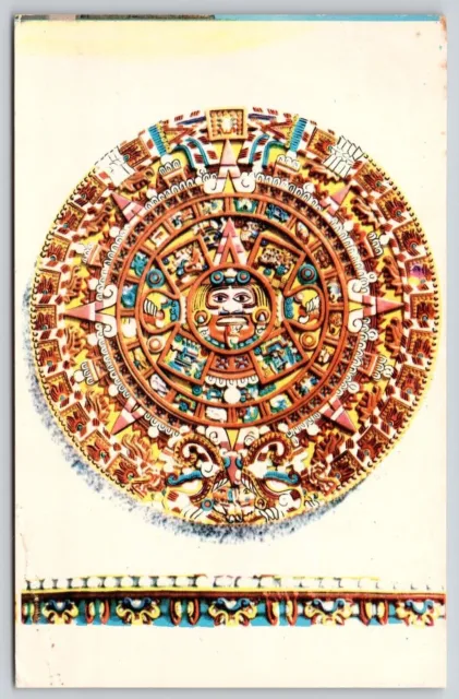 Mexico Stone Of Sun Historic Central American Artifact DB UNP Postcard